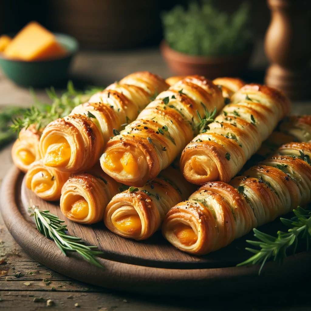 Cheese and Herb Puff Pastry Twists