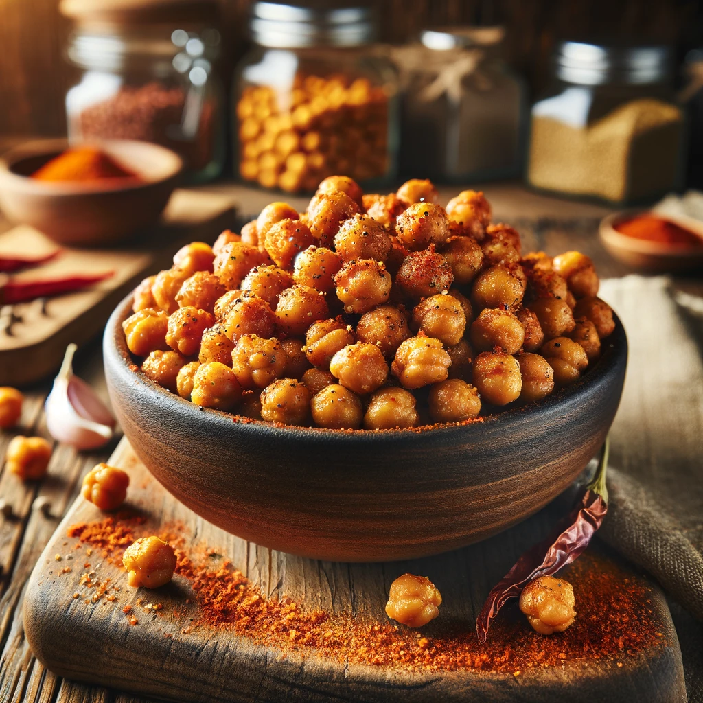 Spicy Roasted Chickpeas