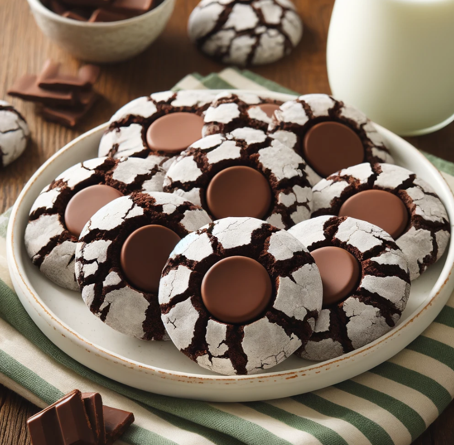 Fudgy Mint Cookies