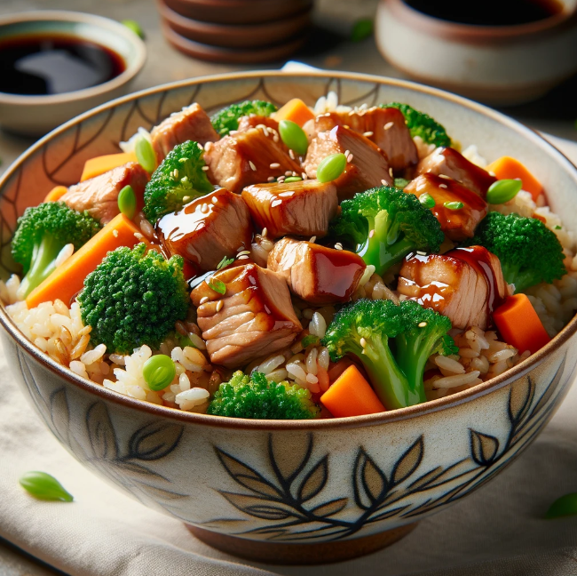 Teriyaki Pork Fried Rice