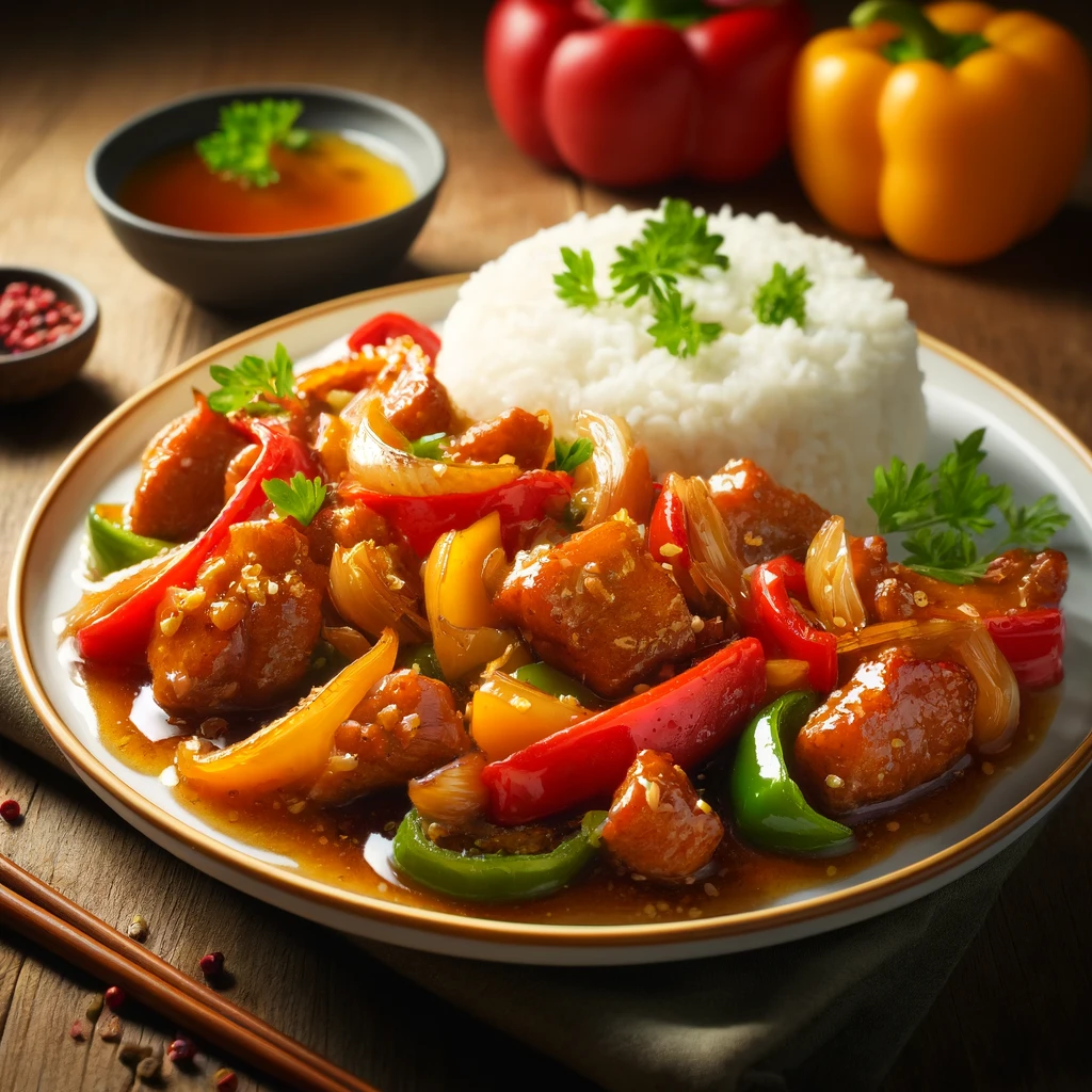 Honey Pork and Peppers