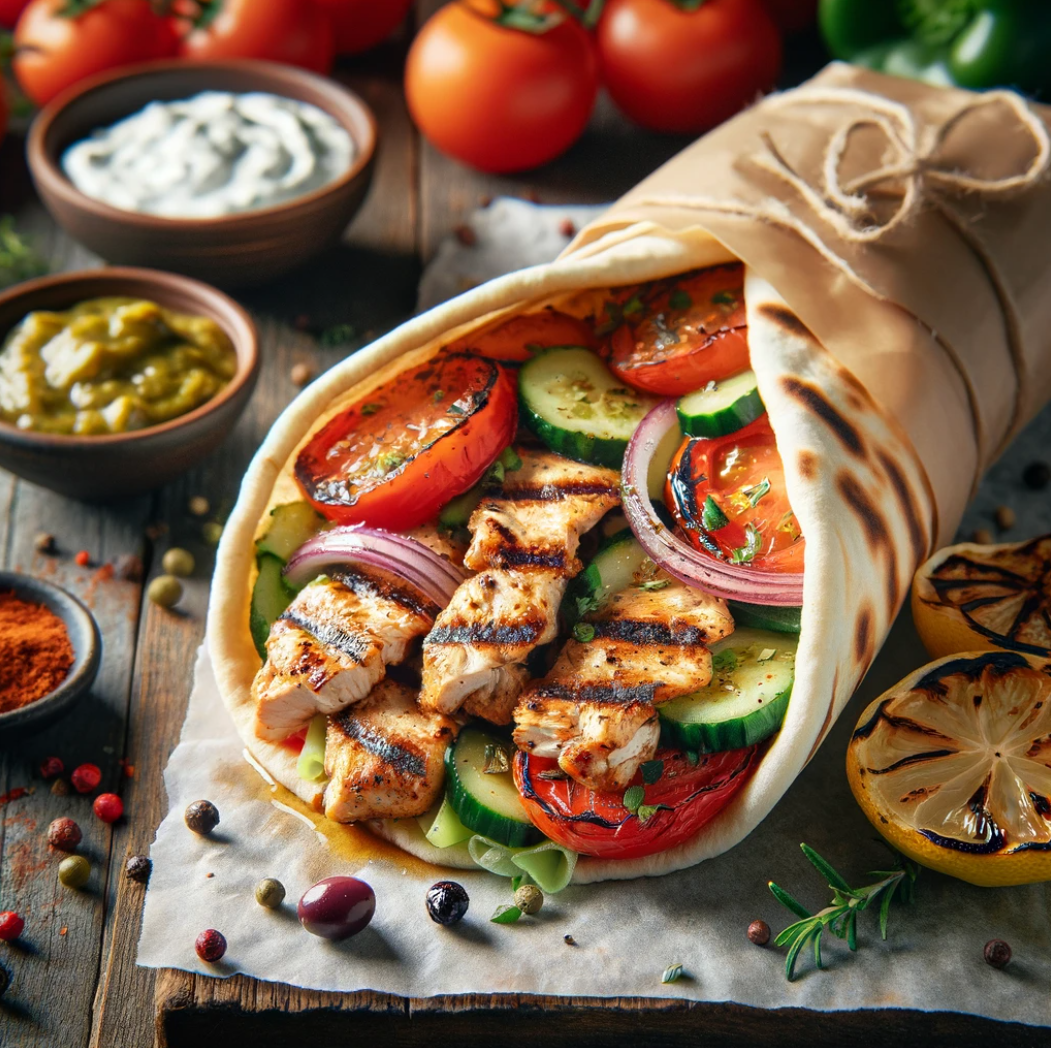 Homemade Chicken Gyro