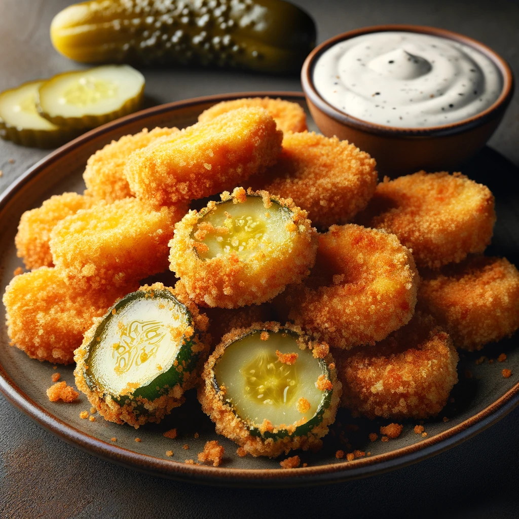 Air-Fryer Fried Pickles