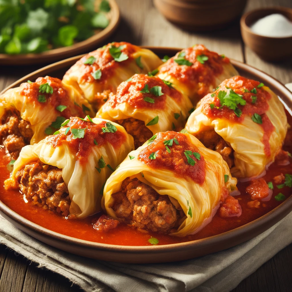 Sarmi (Bulgarian Stuffed Cabbage)