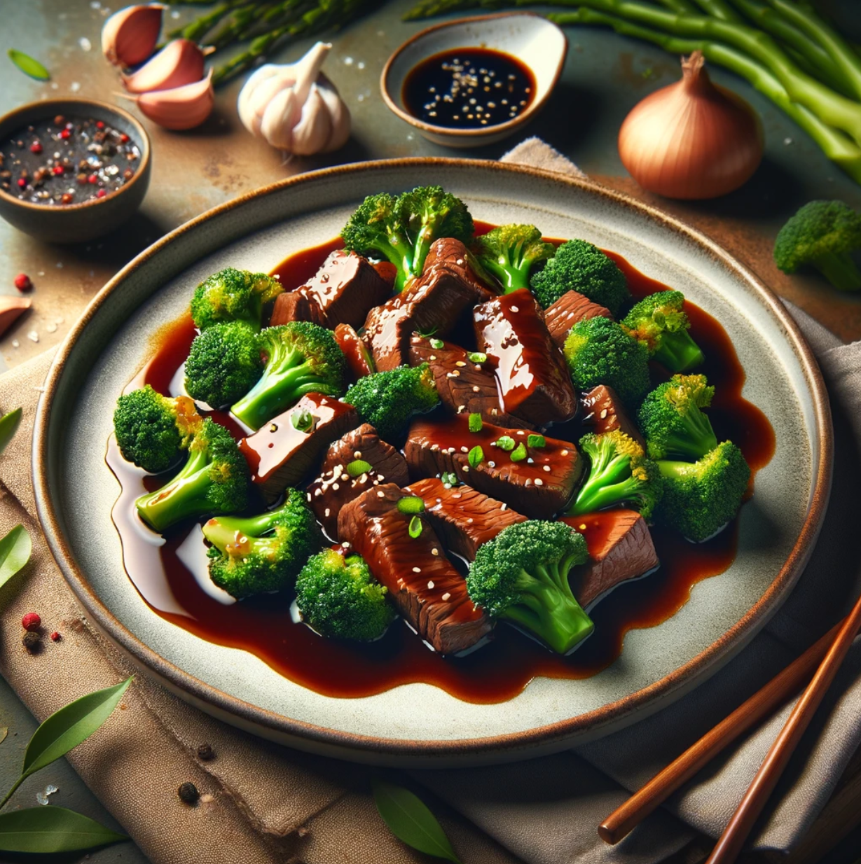 Saucy Beef with Broccoli